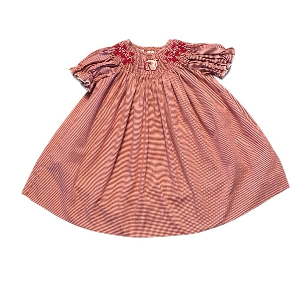 Vive La Fete Smocked Mississippi State Smocked Dress
